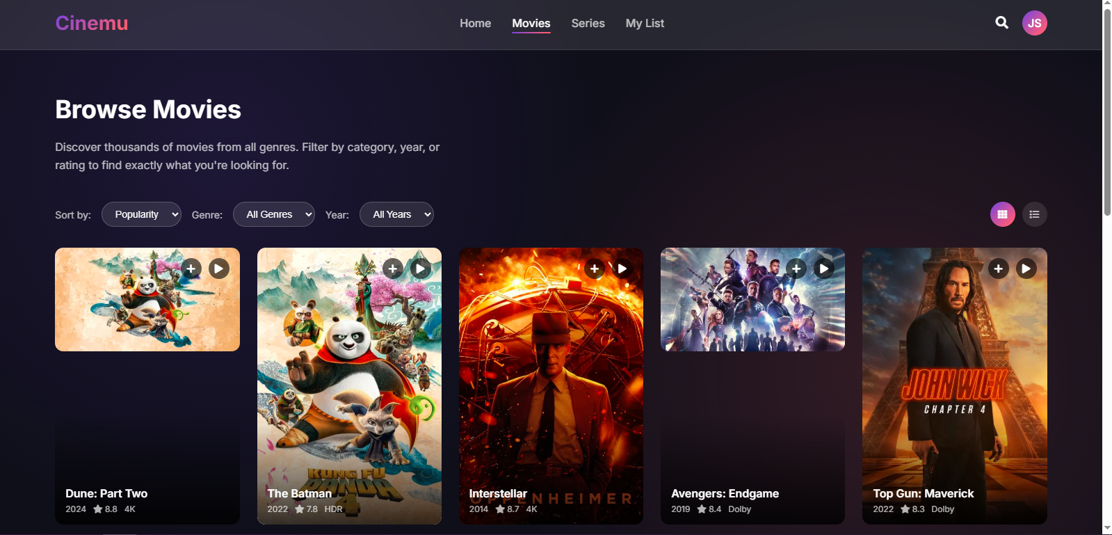 AllInOneCinema - Cinema Management