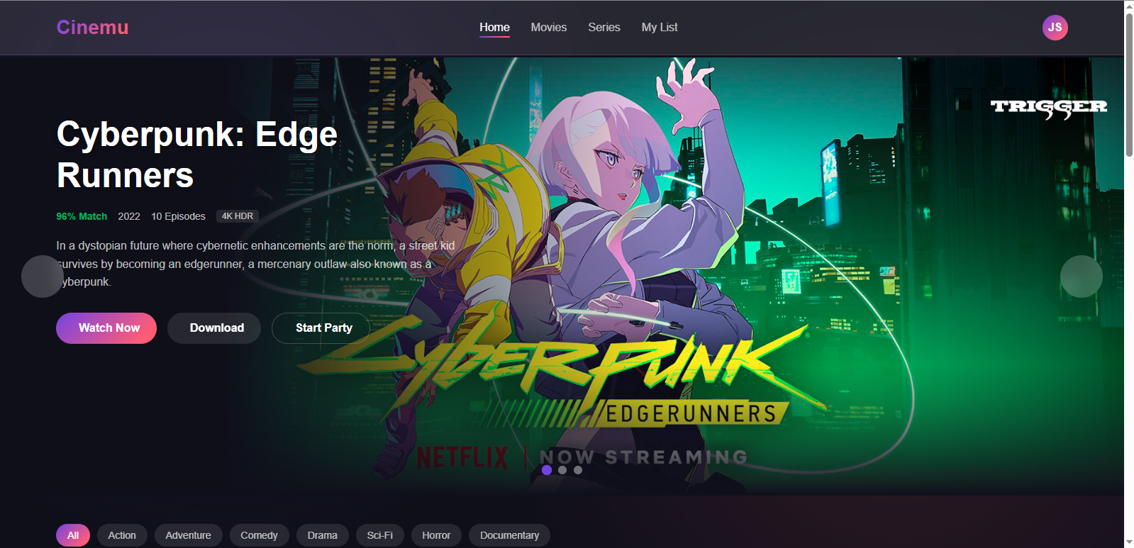 Cinemu - Premium Streaming Platform