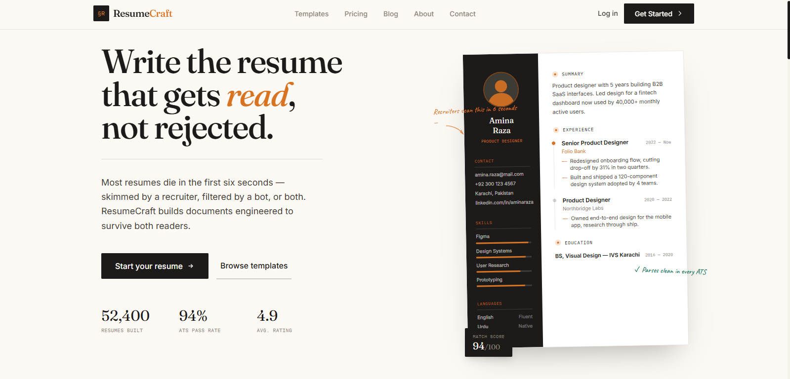 ResumeCraft - Online Resume Builder
